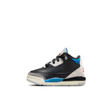 AIR JORDAN 3 RETRO ‘RARE AIR’ TD - BLACK/CHILE RED-NEUTRAL GREY
