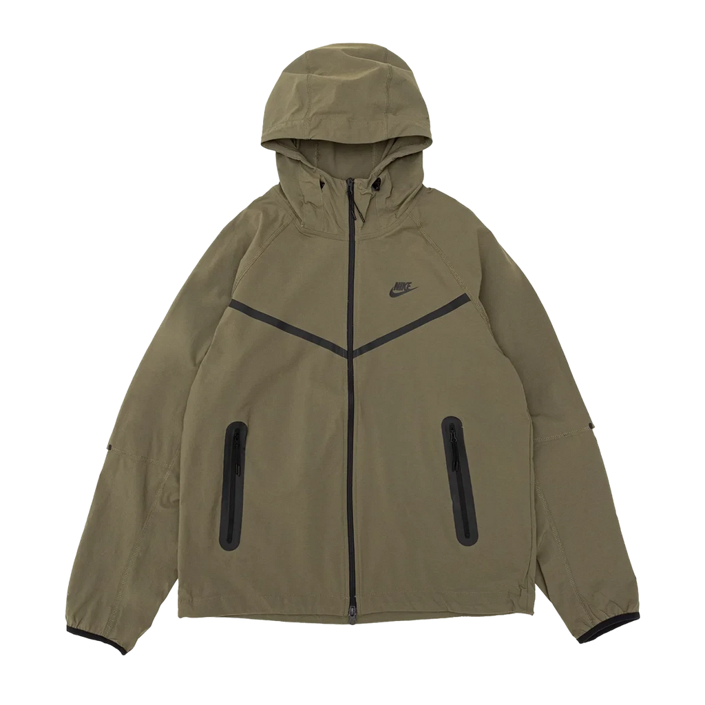 NIKE WOVEN WR FULL-ZIP JACKET - MEDIUM OLIVE/MEDIUM OLIVE/BLACK