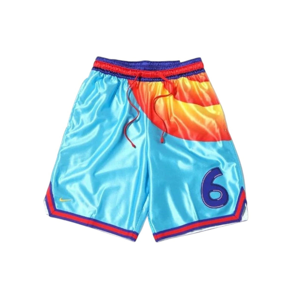 NIKE LEBRON X SPACE JAM NEW LEGACY SHORT "TUNE SQUAD" - LT BLUE FURY/CONCORD/UNIVERSITY GOLD