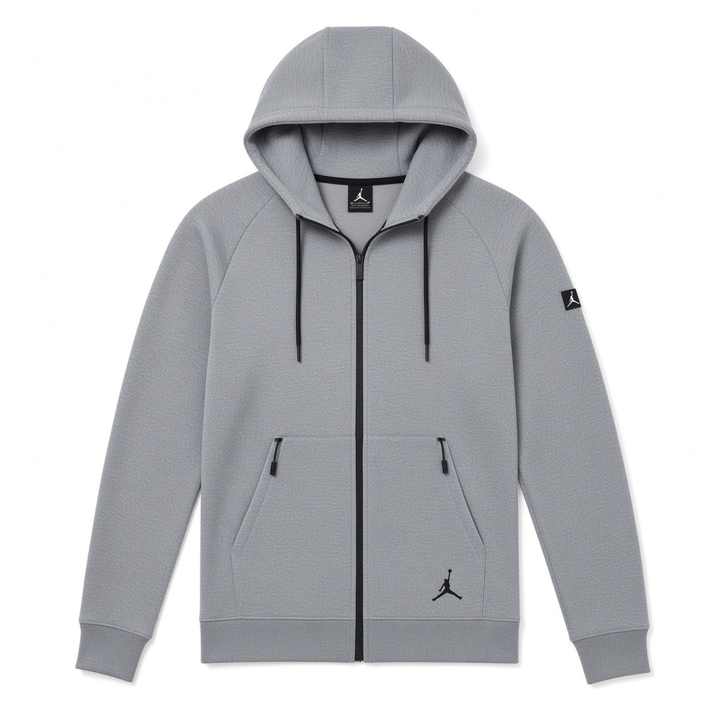 AIR JORDAN FLEECE ICON HOODIE - GREY