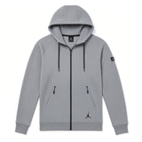 AIR JORDAN FLEECE ICON HOODIE - GREY