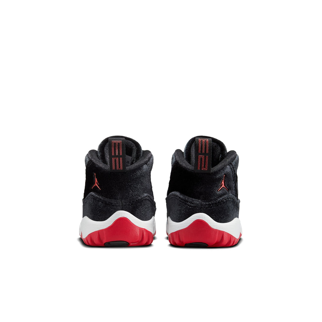 AIR JORDAN 11 RETRO 'BRED VELVET' TD - BLACK/GYM RED-WHITE