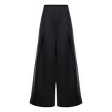 WOMENS NIKE TECH FLEECE PLEATED PANTS - BLACK