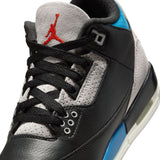 AIR JORDAN 3 RETRO ‘RARE AIR’ GS - BLACK/CHILE RED-NEUTRAL GREY