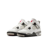 AIR JORDAN 4 RETRO OG 'WHITE CEMENT' GS - SUMMIT WHITE/FIRE RED/CEMENT GREY/BLACK