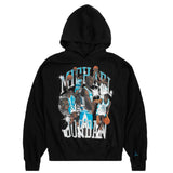 AIR JORDAN FLIGHT OVERSIZED PULLOVER FLEECE HOODIE - BLACK