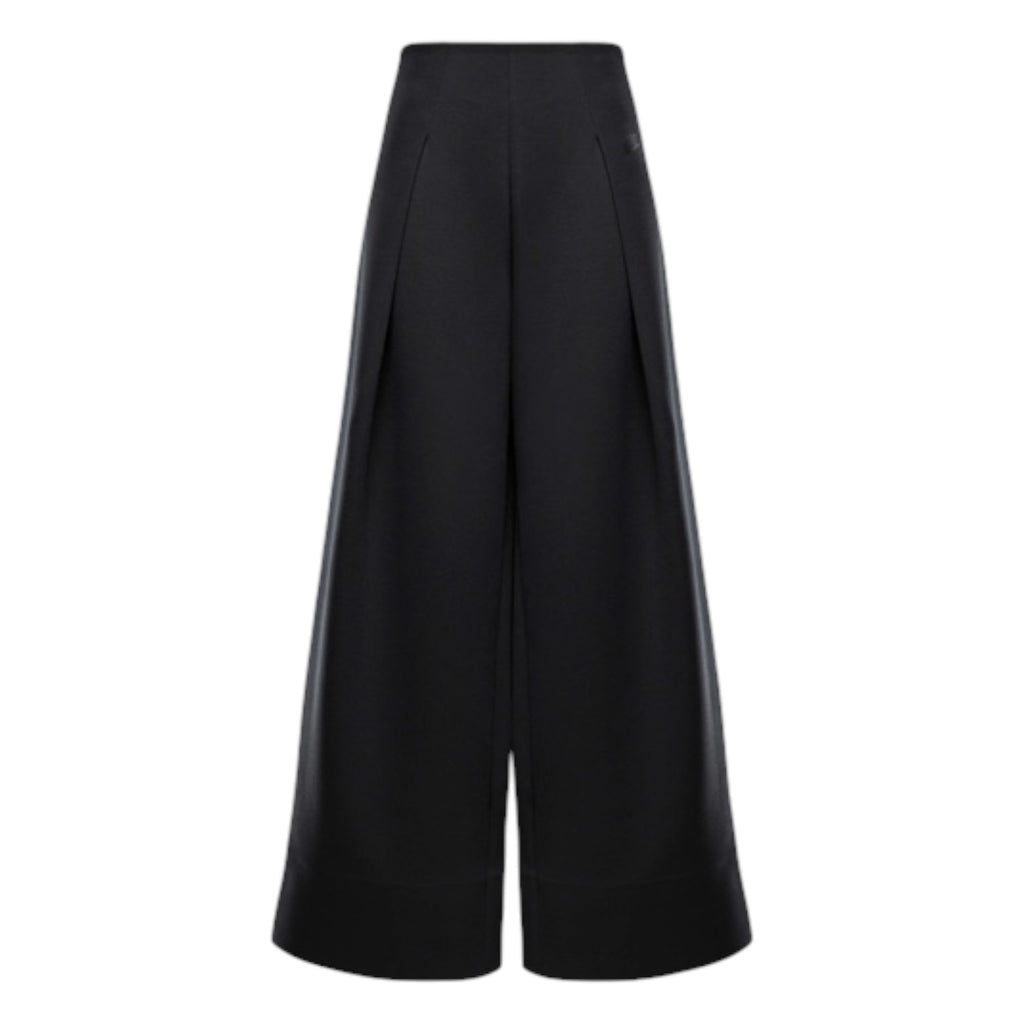 WOMENS NIKE TECH FLEECE PLEATED PANTS - BLACK