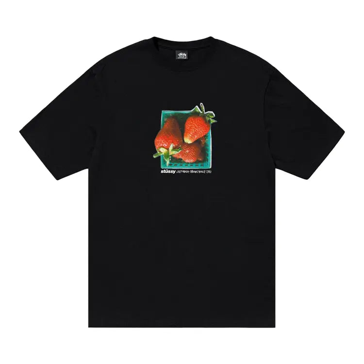 STÜSSY BERRIES TEE - BLACK