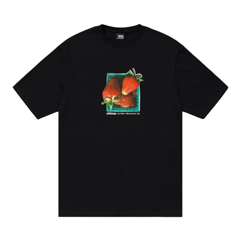 STÜSSY BERRIES TEE - BLACK