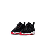 AIR JORDAN 11 RETRO 'BRED VELVET' TD - BLACK/GYM RED-WHITE