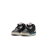 AIR JORDAN 3 RETRO ‘RARE AIR’ PS - BLACK/CHILE RED-NEUTRAL GREY