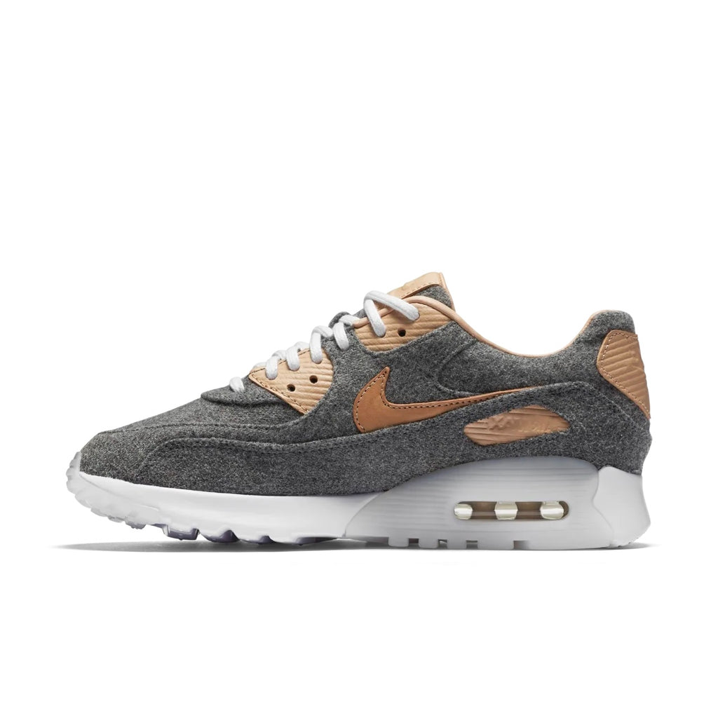WOMEN'S NIKE AIR MAX 90 ULTRA PRM - COOL GREY/VANCHETTA TAN-WHITE