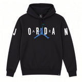 AIR JORDAN FLIGHT FLEECE GRAPHIC PULLOVER HOODIE - BLACK/WHITE
