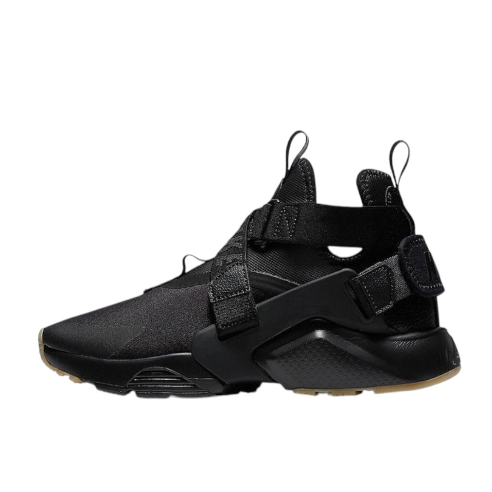 WOMENS NIKE AIR HUARACHE CITY - BLACK/BLACK-DARK GREY