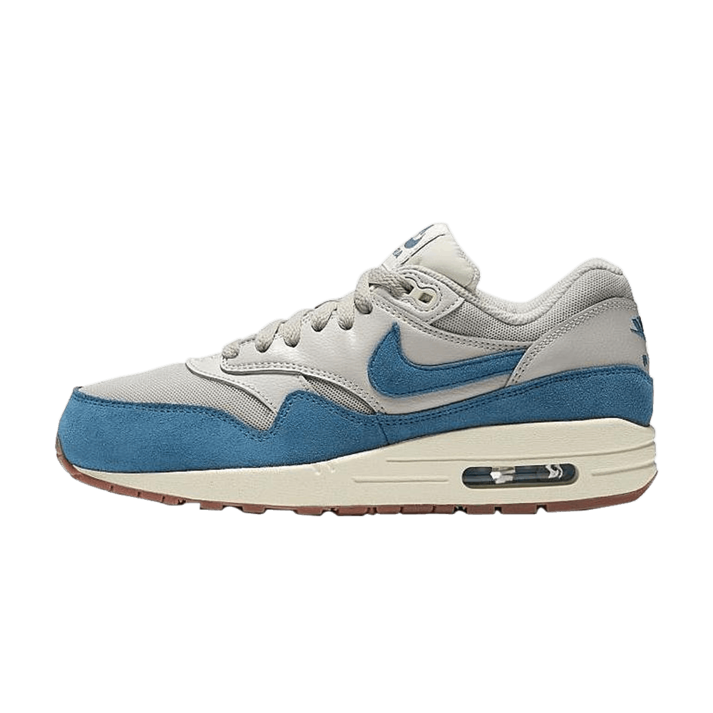 WOMENS NIKE AIR MAX 1 ESSENTIAL- LGHT BN / BRGD BL-SL-GM MD BRWN