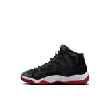 AIR JORDAN 11 RETRO 'BRED VELVET' PS - BLACK/GYM RED-WHITE