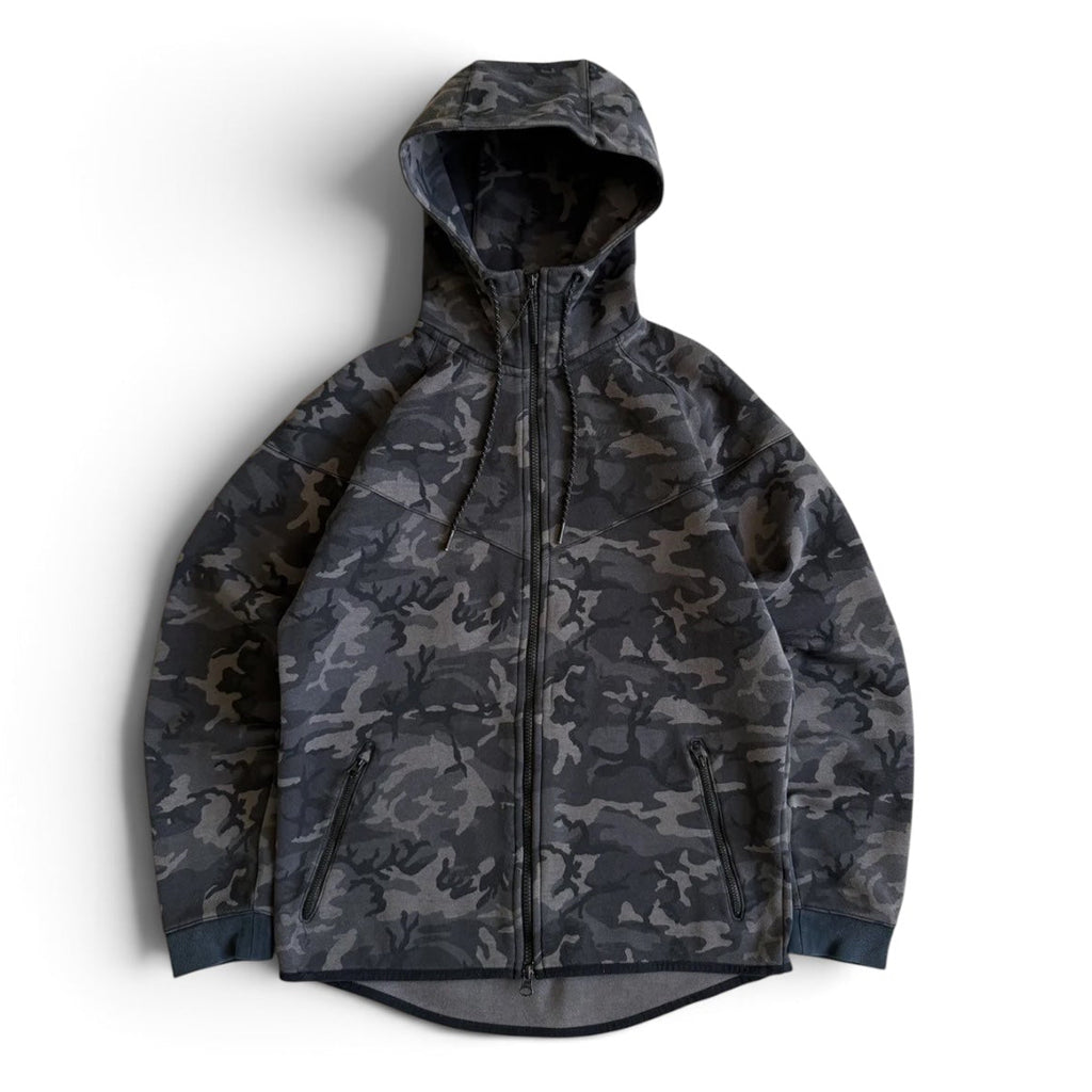 NIKE TECH FLEECE WINDRUNNER HOODIE JACKET - BLACK