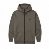 NIKE TECH FLEECE HOODIE - CARGO KHAKI/BLACK