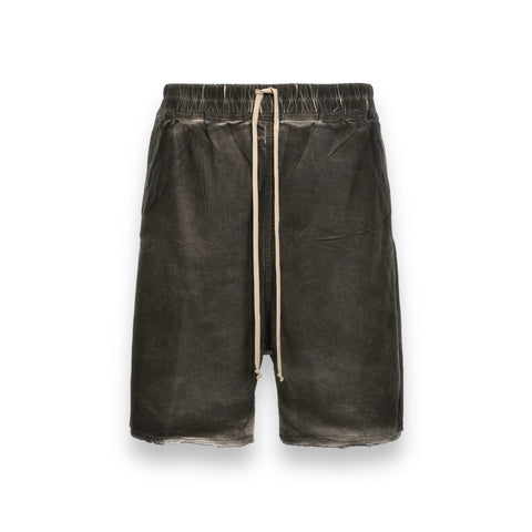 RICK OWENS (SS24 LIDO) LONG BOXER DENIM SHORTS- DARK DUST