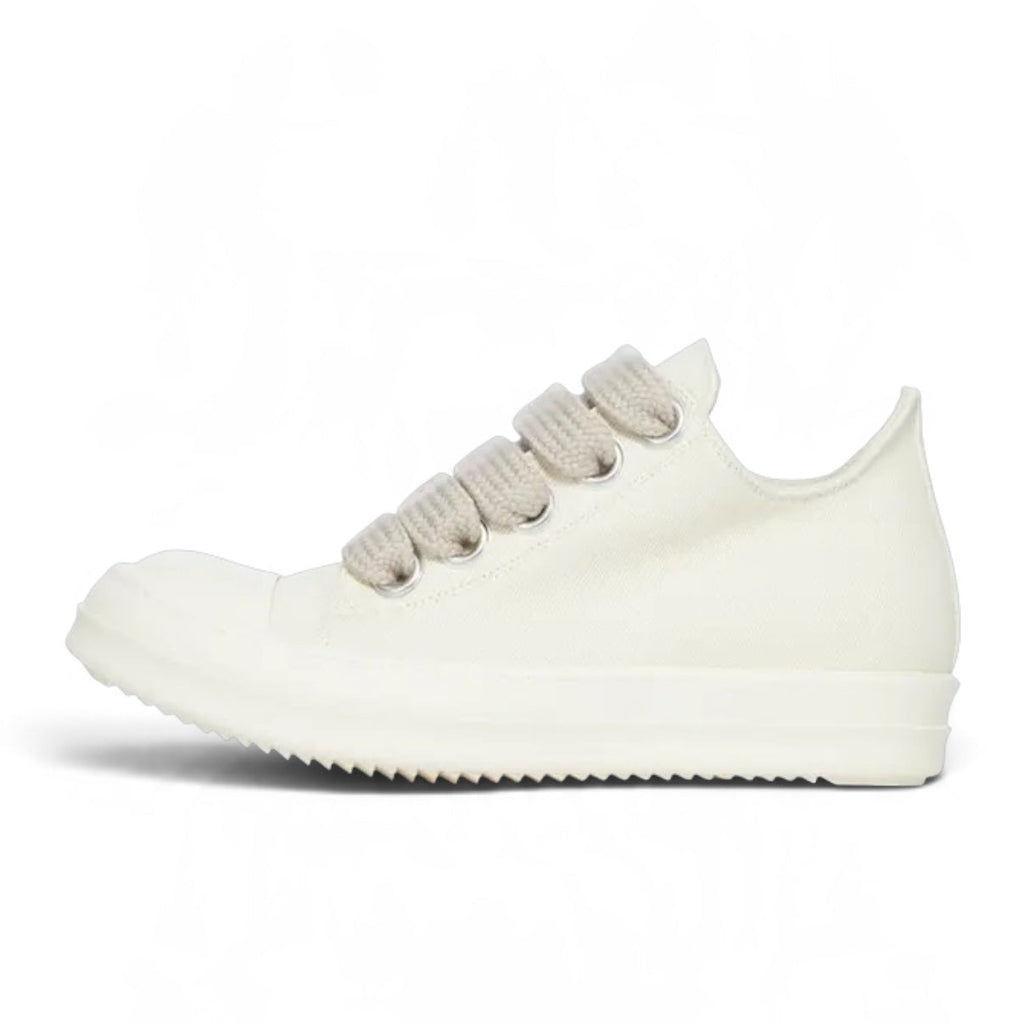 RICK OWENS DRKSHDW JUMBOLACE LOW SNEAKS  - MILK/MILK/MILK
