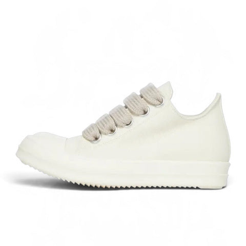RICK OWENS DRKSHDW JUMBOLACE LOW SNEAKS  - MILK/MILK/MILK