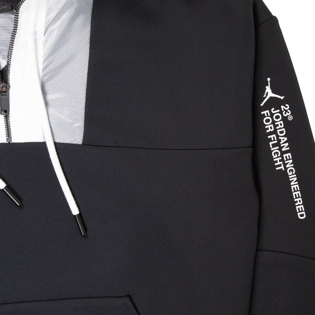 AIR JORDAN 23 ENGINEERED 1/2-ZIP HOODIE - BLACK/WHITE