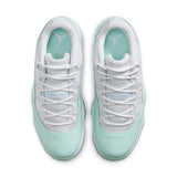 WOMENS AIR JORDAN 11 RETRO LOW - WHITE/IGLOO