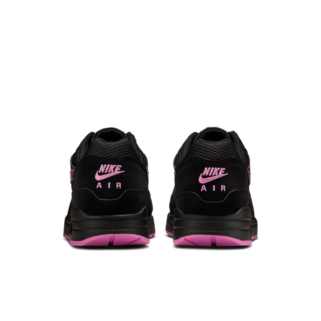 NIKE AIR MAX 1 PRM - BLACK/PLAYFUL PINK-UNIVERSITY RED