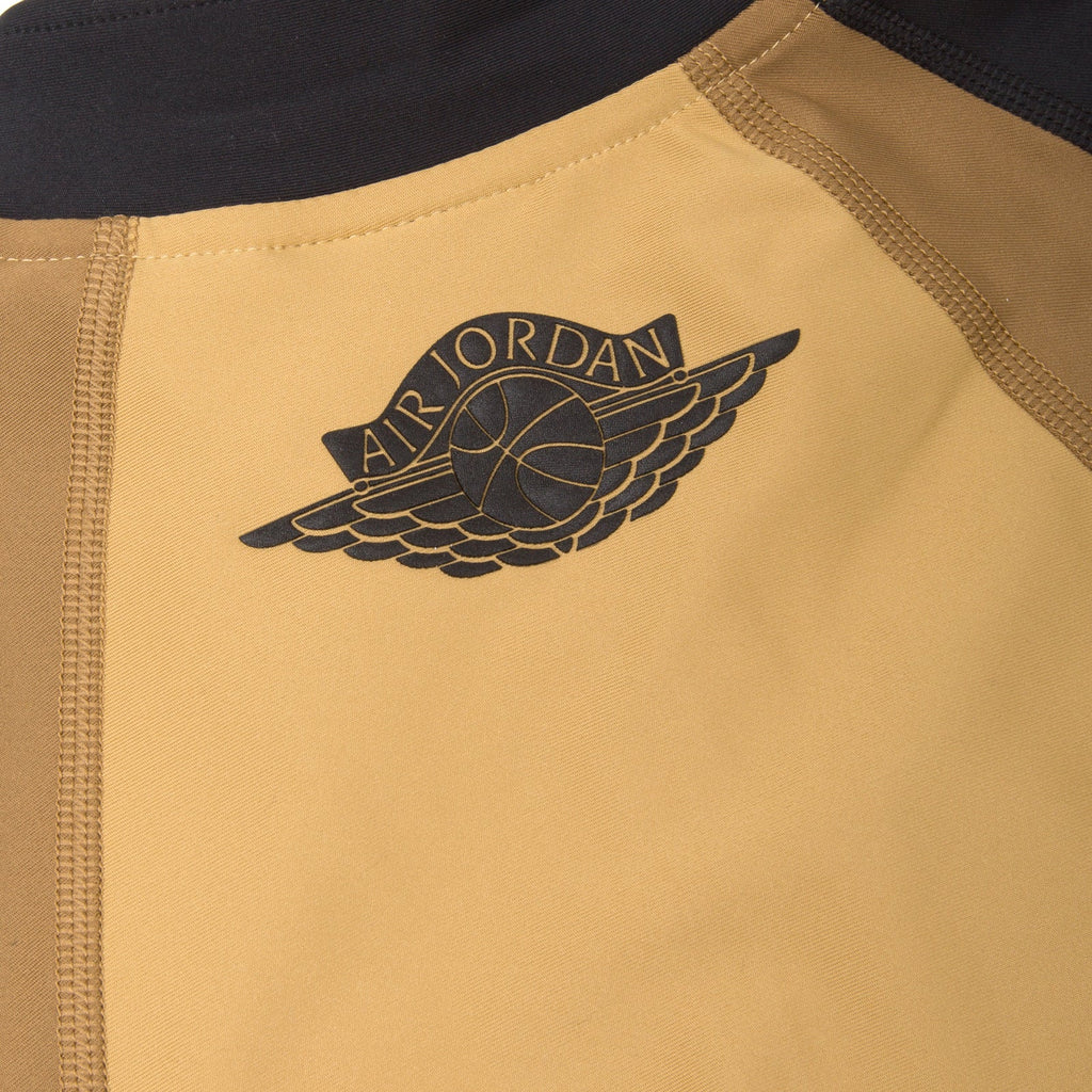 WOMENS AIR JORDAN BODYCON CROP TOP - CLUB GOLD/GOLDEN BEIGE
