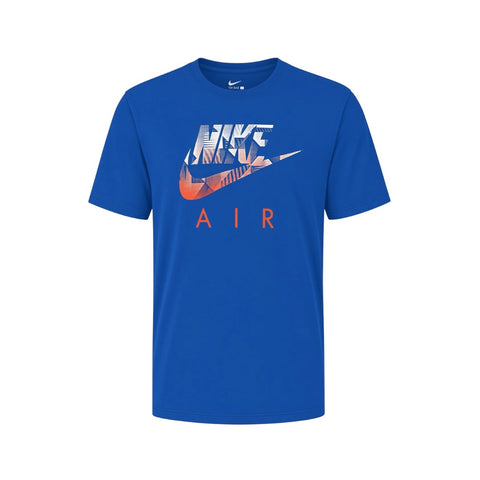 NIKE HYBRID FUTURA T-SHIRT - ROYAL/LASER ORANGE