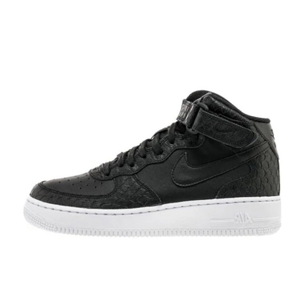 NIKE AIR FORCE 1 MID LV8 GS - BLACK/BLACK-SAIL
