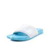 NIKE BENASSI JDI POOL PACK QS SANDALS - WHITE-CLEARWATER