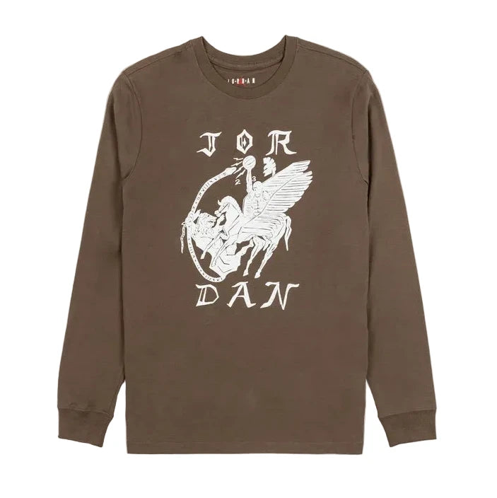 AIR JORDAN ARTIST SERIES LONG SLEEVE T-SHIRT - PALOMINO
