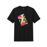 AIR JORDAN JSW PATTERN T-SHIRT - BLACK