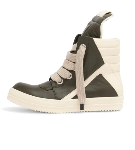RICK OWENS CONCORDIANS JUMBOLACED GEOBASKET - BOSCO/MILK/MILK