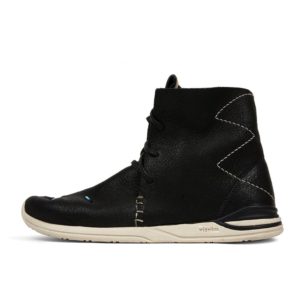 VISVIM HURON MOC HI-FOLK - BLACK