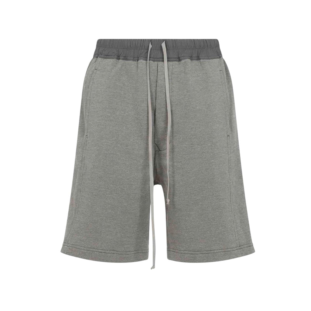 RICK OWENS DRKSHDW WIDE PUSHER SHORTS - GREY MELANGE