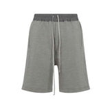 RICK OWENS DRKSHDW WIDE PUSHER SHORTS - GREY MELANGE