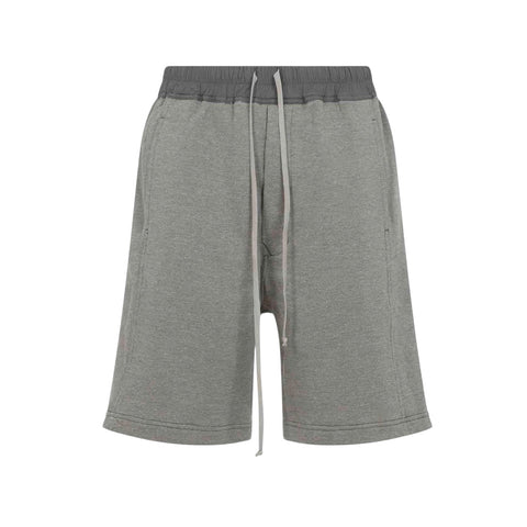 RICK OWENS DRKSHDW WIDE PUSHER SHORTS - GREY MELANGE
