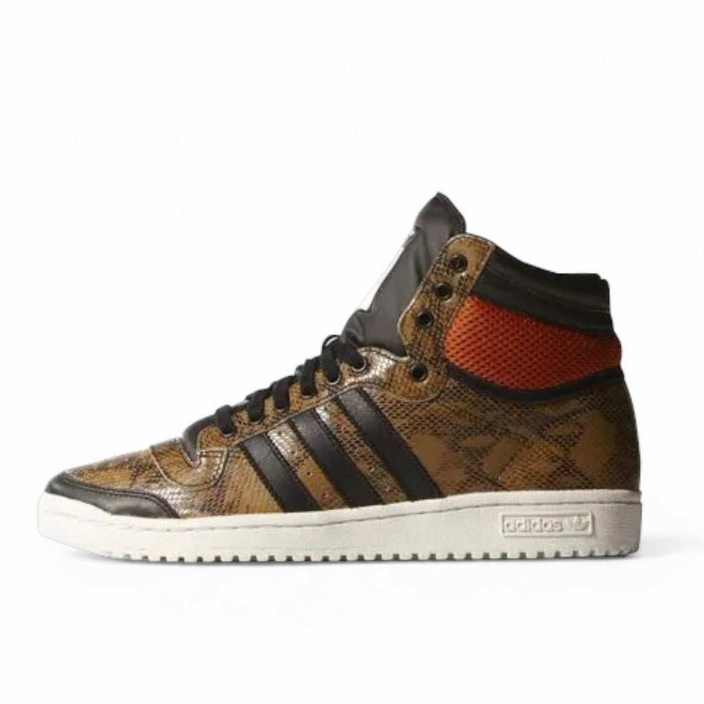 ADIDAS ORIGINALS TOP TEN HI - BROWN/BLACK/ORANGE