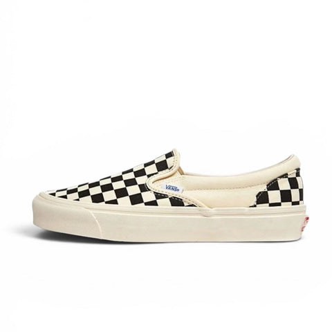 VANS OG CLASSIC SLIP-ON - (CANVAS) BLK/WHT CHCKRBRD