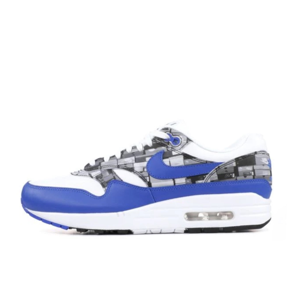 NIKE AIR MAX 90 PRINT - WHITE/GAME ROYAL-NEUTRAL GREY