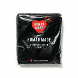 HUMAN MADE 3-PACK T-SHIRT SET - BLACK