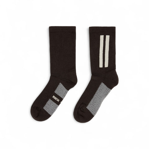 RICK OWENS CONCORDIANS KNIT GLITTER SOCK - DARKDUST/PEARL
