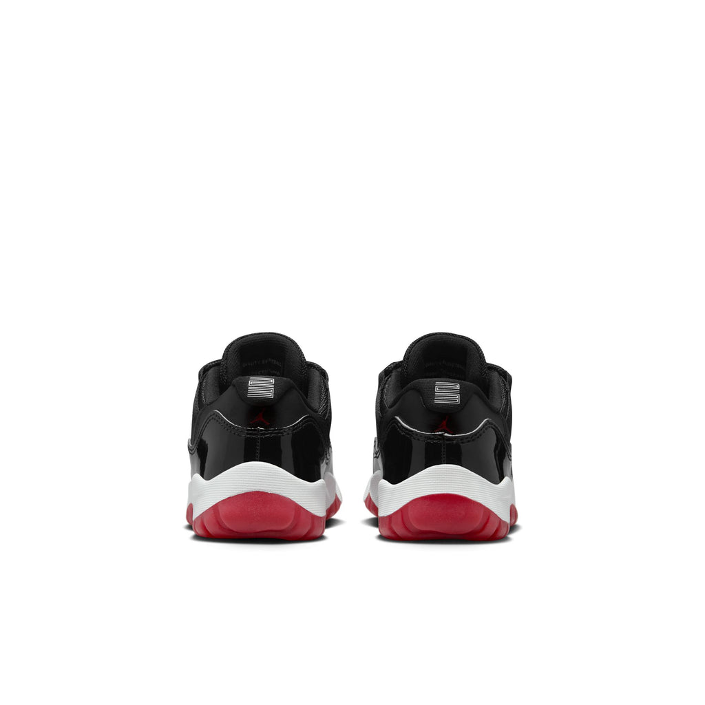 AIR JORDAN 11 RETRO LOW 'BRED' PS - BLACK/VARSITY RED-WHITE