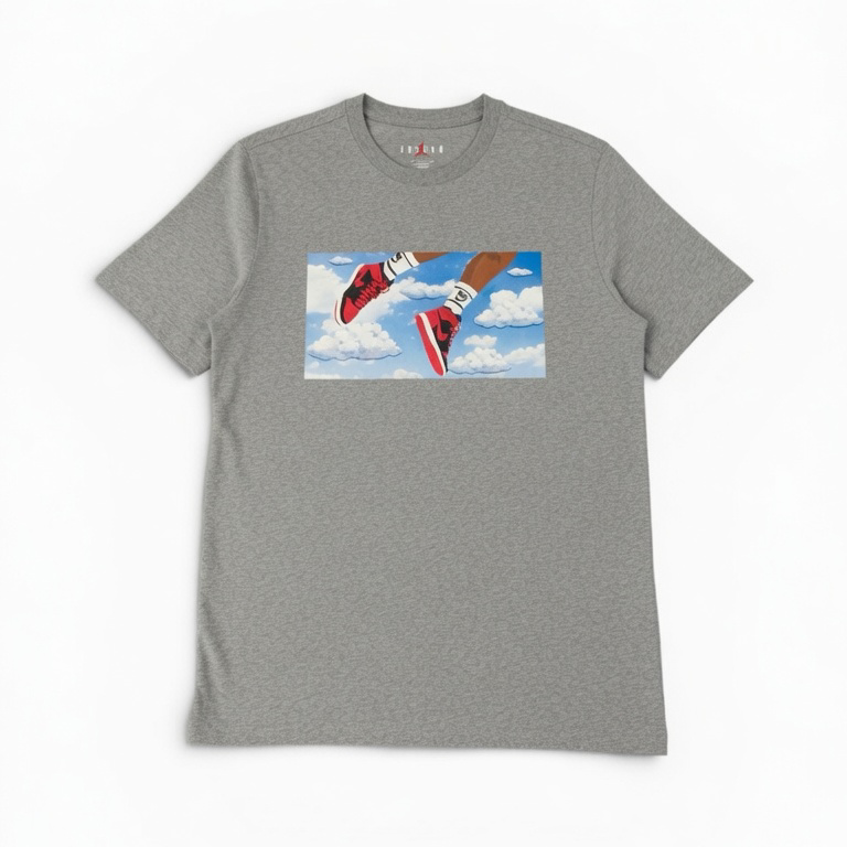 AIR JORDAN FLIGHT ESSENTIALS MEN'S T-SHIRT - GREY