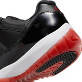 AIR JORDAN 11 RETRO LOW 'BRED' - BLACK/VARSITY RED-WHITE