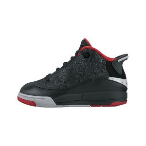 AIR JORDAN DUB ZERO BG PS - BLACK/GYM RED-WOLF GREY-WHITE