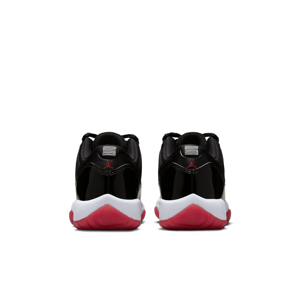 AIR JORDAN 11 RETRO LOW 'BRED' GS - BLACK/VARSITY RED-WHITE