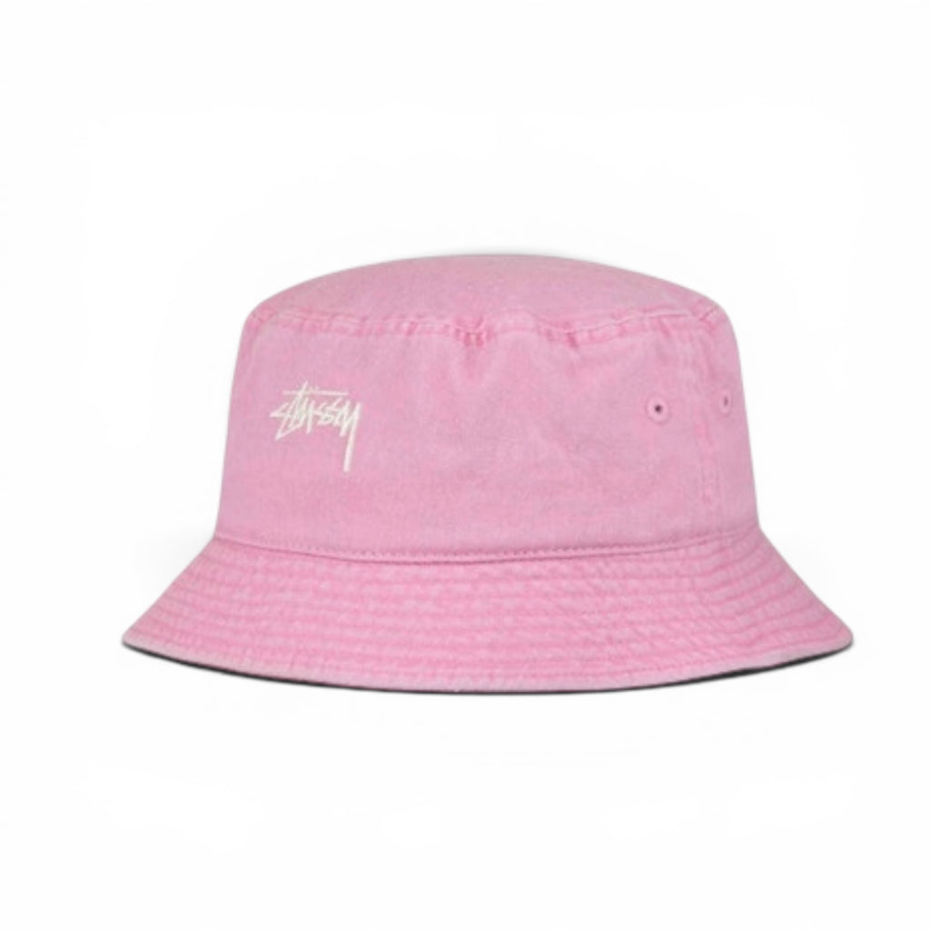STÜSSY  WASHED BUCKET HAT - MAGENTA